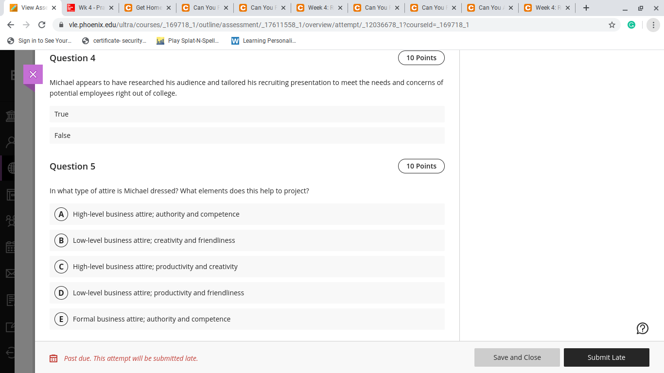 View Asse X Wk 4 - Pre X C Can You C Can You C