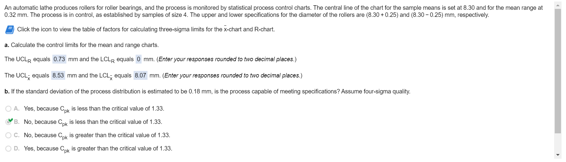 How do I figure out part C ? An automatic lathe
