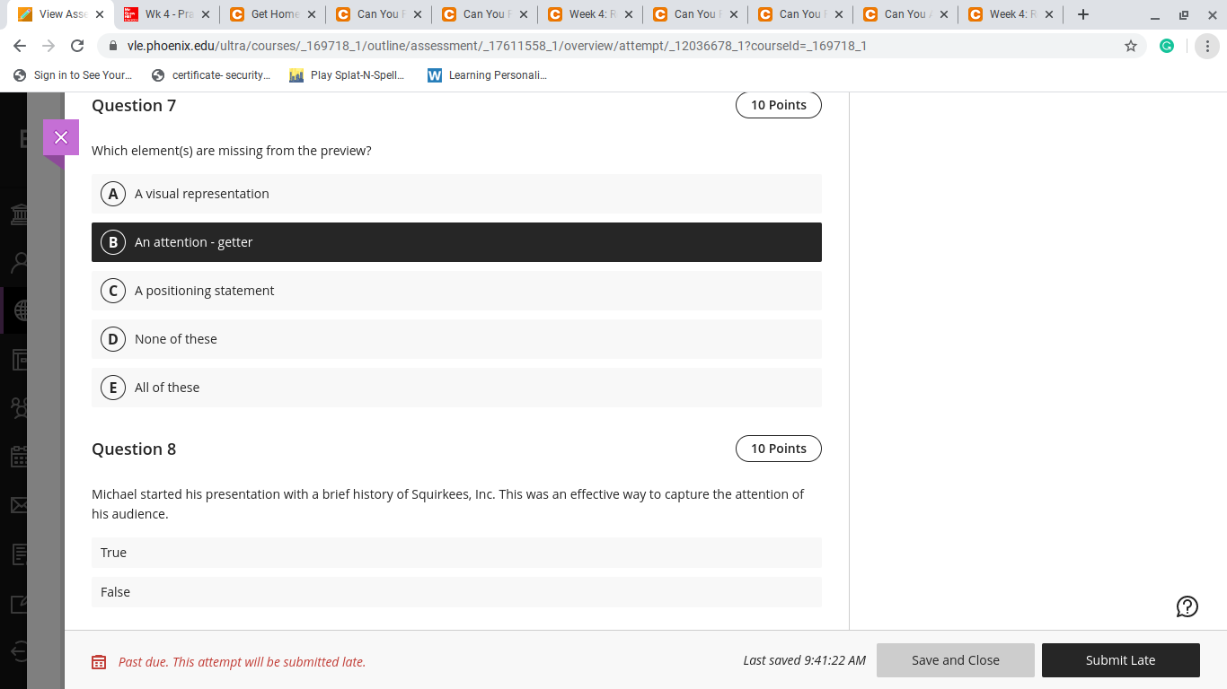 View Asse X Wk 4 - Pre X C Can You C Can You C