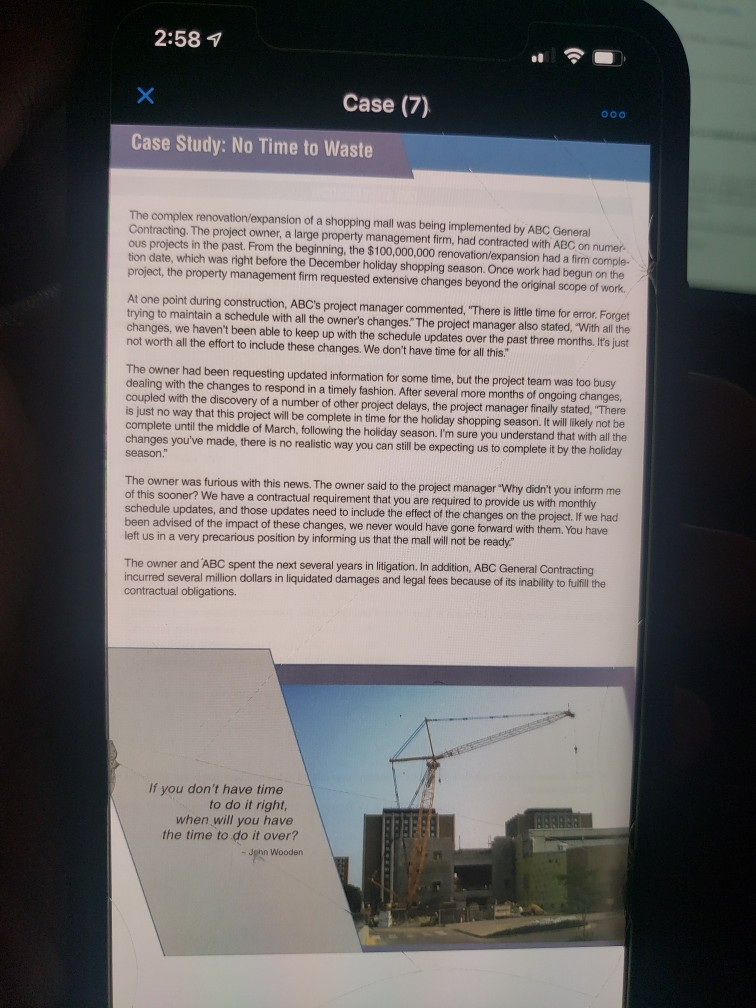 2:58 Case (7) Case Study: No Time to Waste The
