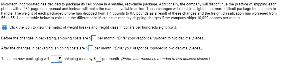 Microtech Incorporated has decided to package its