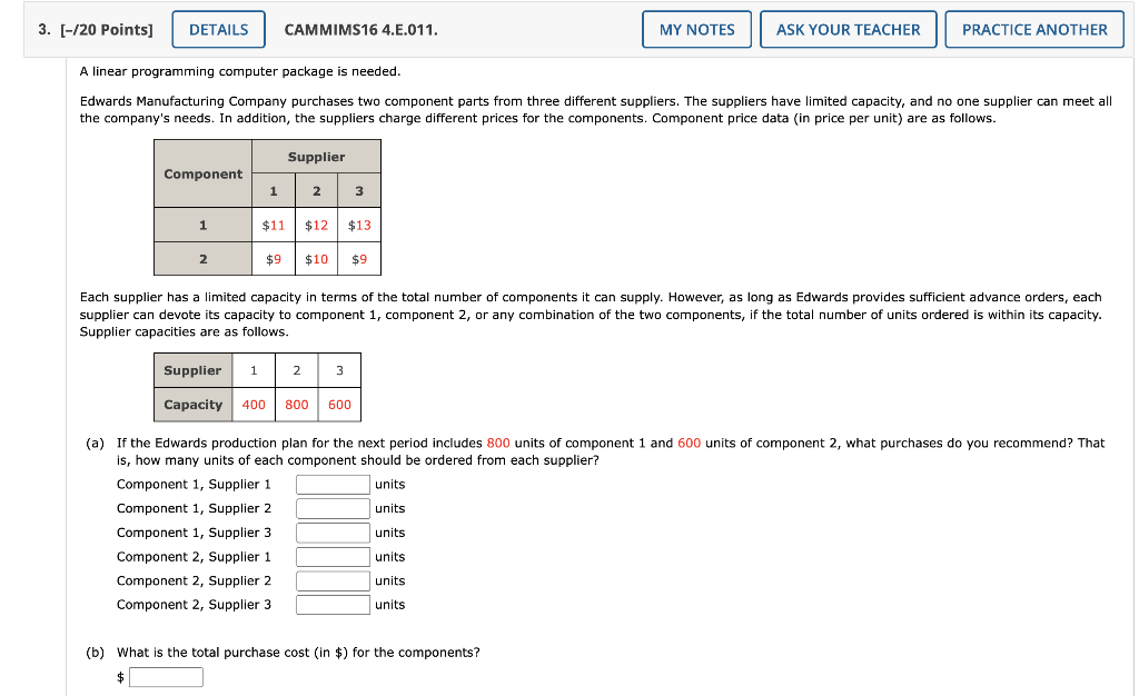 CAMMIMS16 4.E.003. A linear programming computer