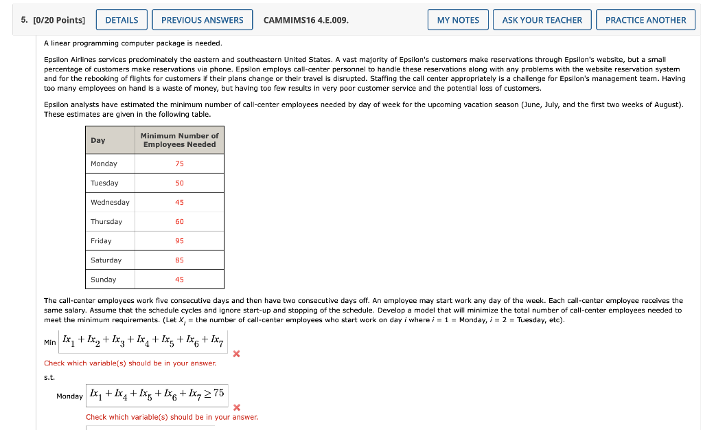 CAMMIMS16 4.E.003. A linear programming computer