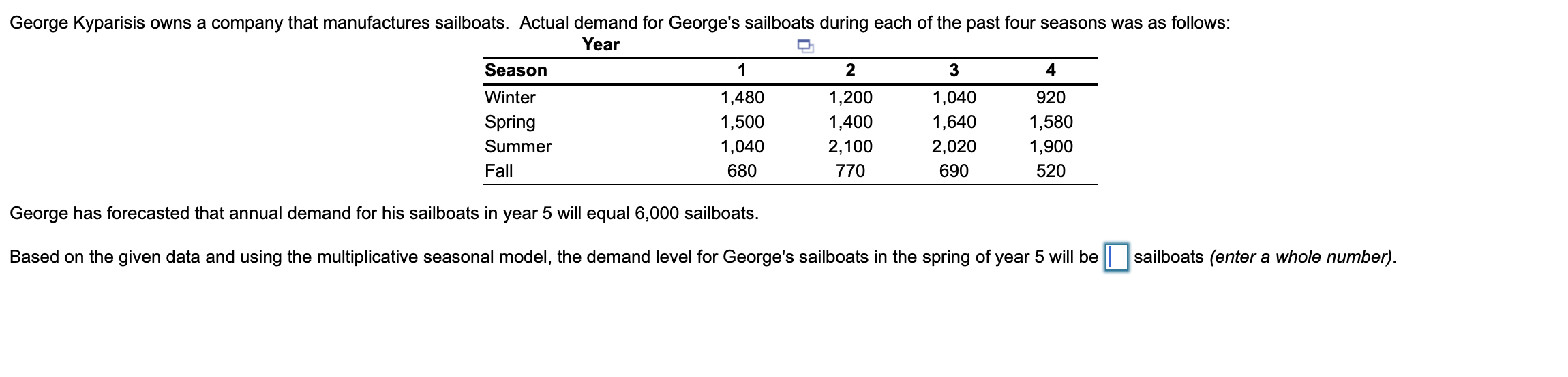 George Kyparisis owns a company that manufactures