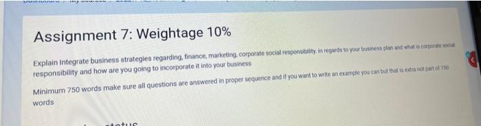 *** Assignment 7: Weightage 10% Explain Integrate