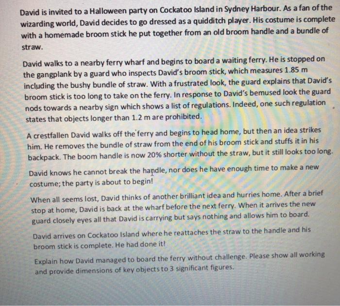 can you please show the working out thanks David