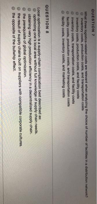 QUESTION 4 Cycle counting: is a process by which