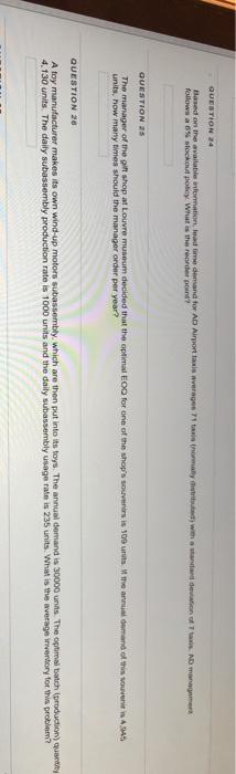 QUESTION 4 Cycle counting: is a process by which