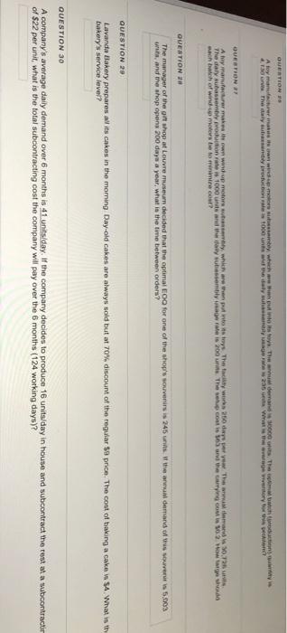 QUESTION 4 Cycle counting: is a process by which