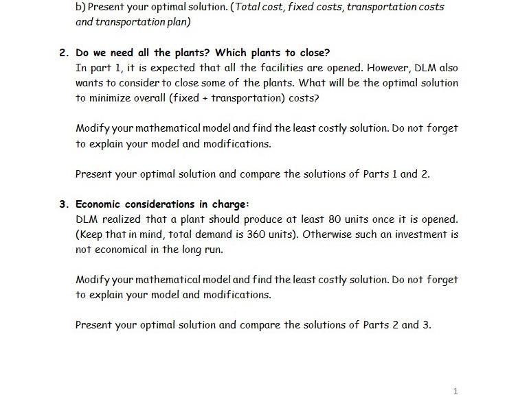 Please show me the solution on gams model. DLM