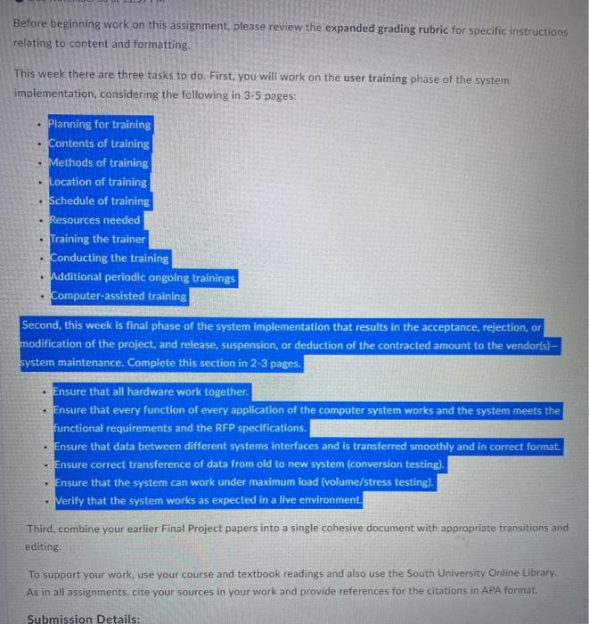 Before beginning work on this assignment, please