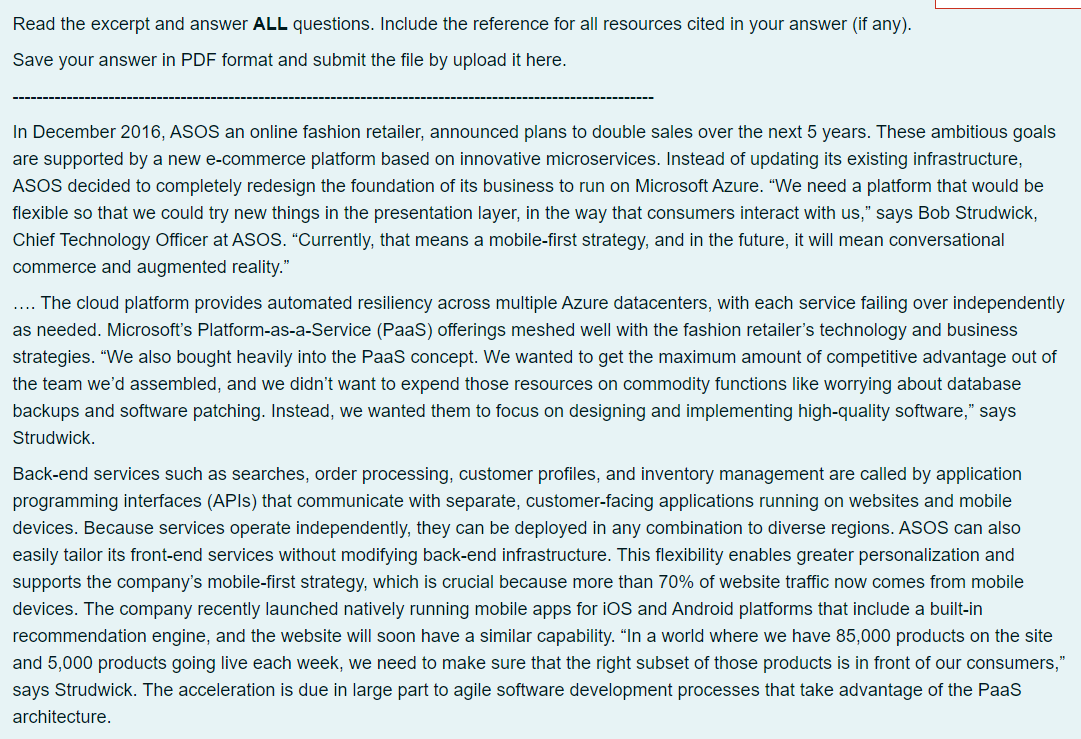 QUESTION: Read the excerpt and answer ALL