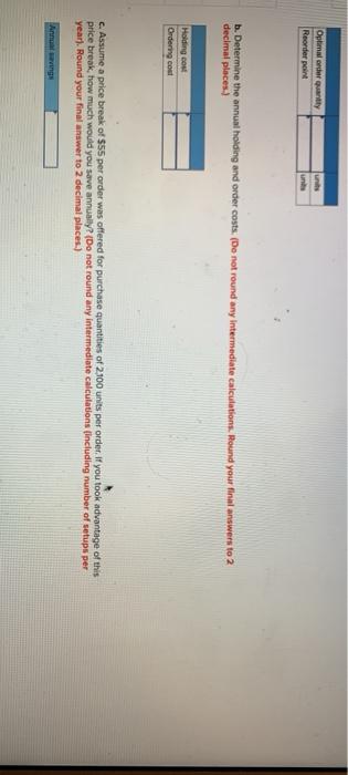 Problem 20-15 Given the following information,