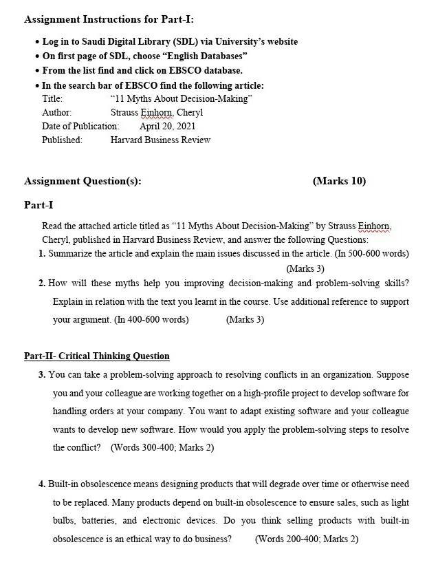Assignment Instructions for Part-I: Log in to