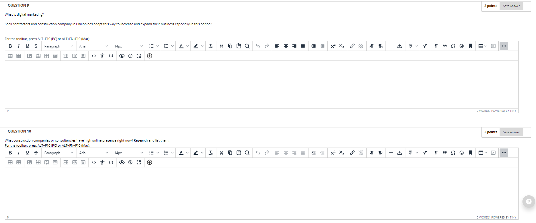 QUESTION 9 2 points Save Answer What is digital