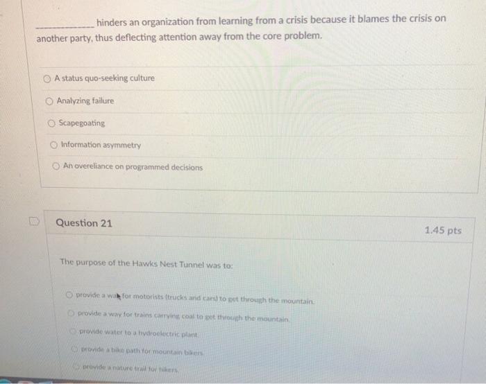 hinders an organization from learning from a