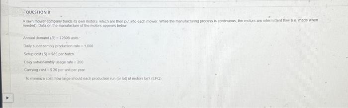 Question 9. PLEASE SHOW STEP BY STEP ON HOW YOU