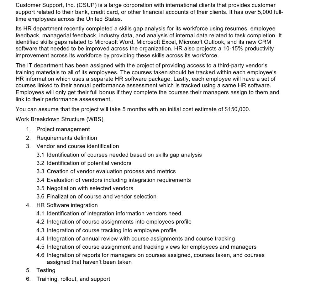 Use the case study provided below to answer both