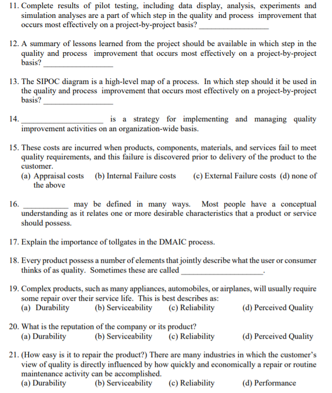11. Complete results of pilot testing, including