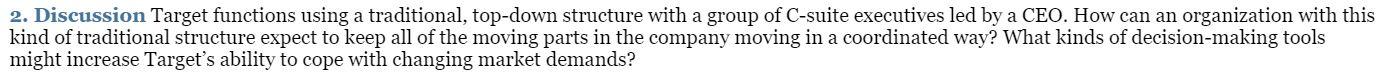 2. Discussion Target functions using a
