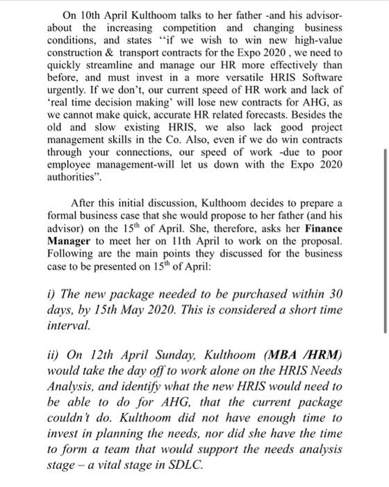 READ the case and answer the question below: Q)