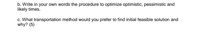 b. Write in your own words the procedure to