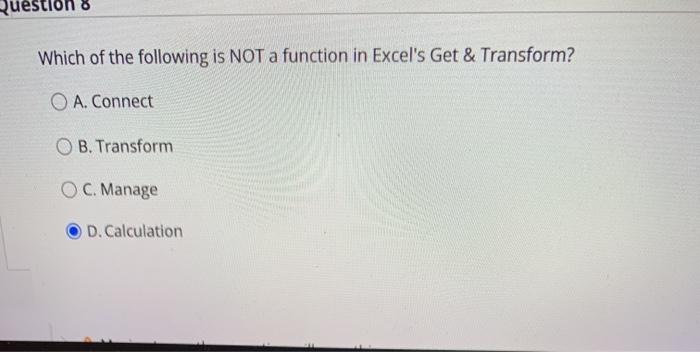 The Get & Transform function in MS Excel cannot