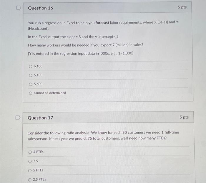 D Question 12 5 pts planning tools and