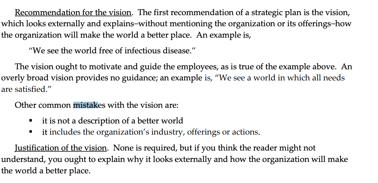 Why is it a mistake? Recommendation for the