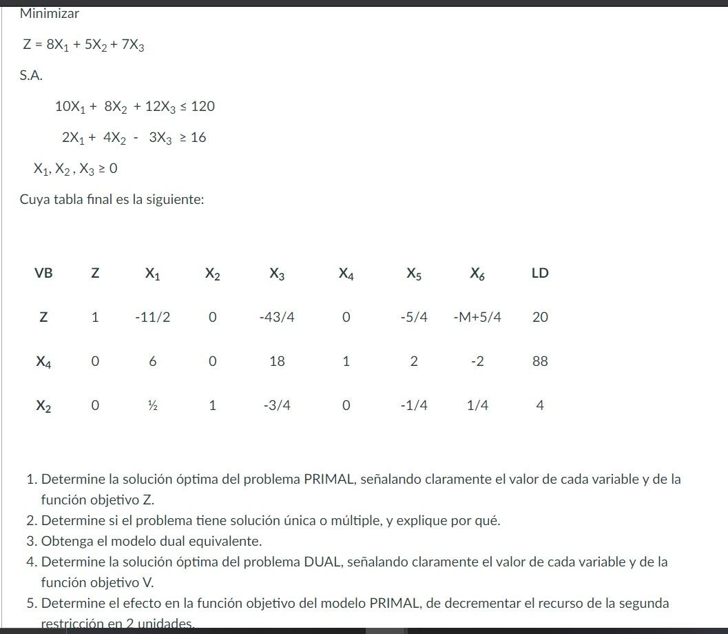 Problem # 3 (Value 50 points) Given the following