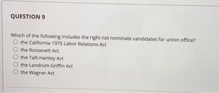 QUESTIONS Which of the following includes the