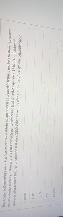 The Academic Computing Center has five trainers