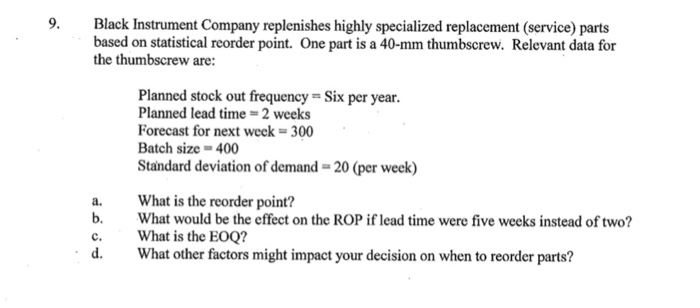 Black Instrument Company replenishes highly