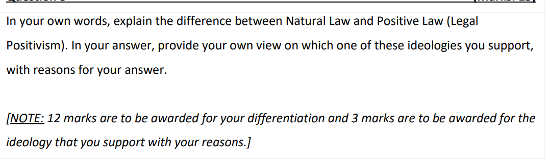 In your own words, explain the difference between