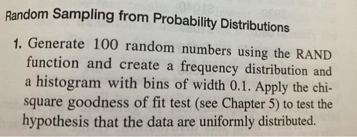 Random Sampling from Probability Distributions 1.