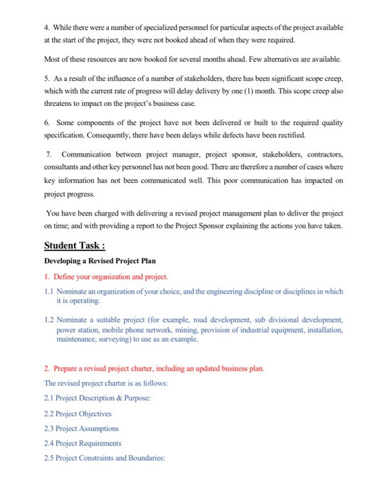 Project Idea: Developing a Revised Project