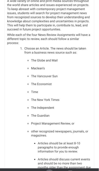 plz choose one article and write according to