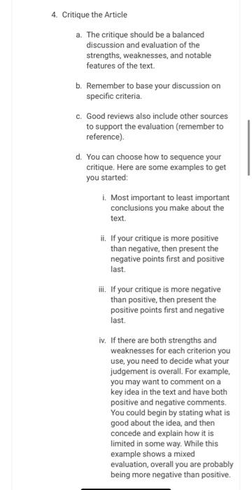 plz choose one article and write according to