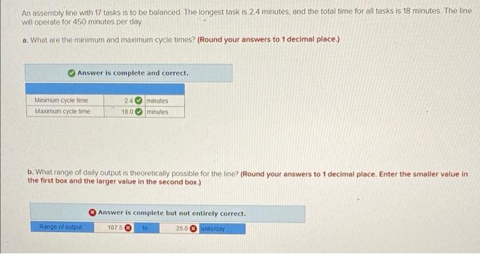 need B,D, and E please An assembly line with 17