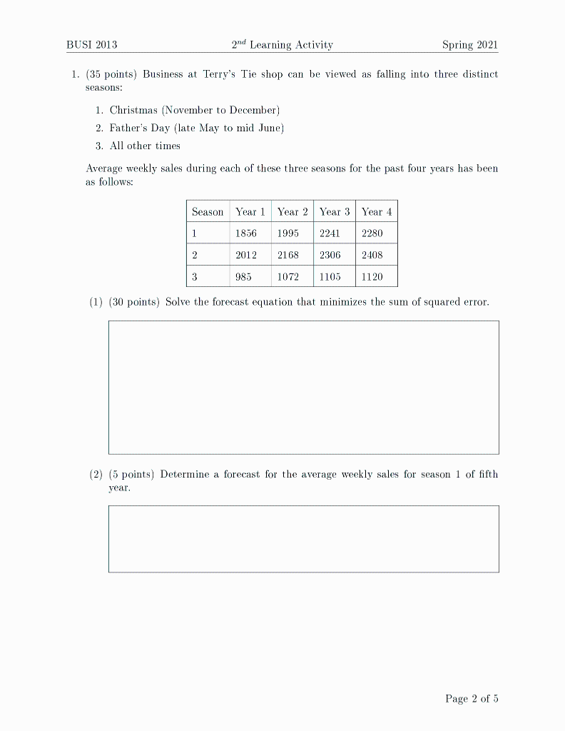 BUSI 2013 2nd Learning Activity Spring 2021 1.