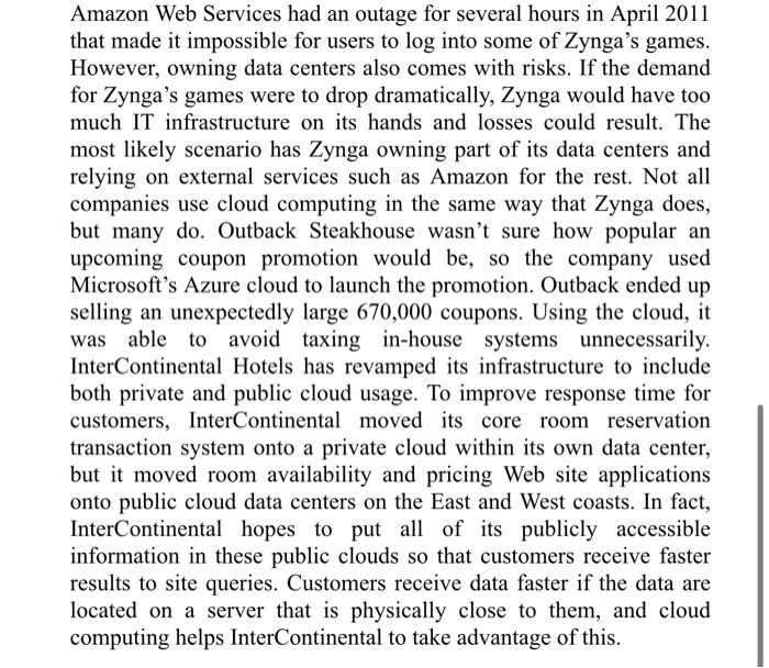 Should Businesses Move to the Cloud? CASE STUDY