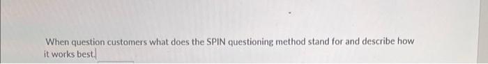 subject professional selling When question