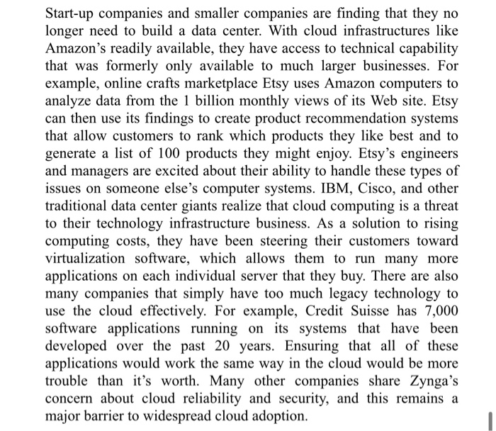 Should Businesses Move to the Cloud? CASE STUDY