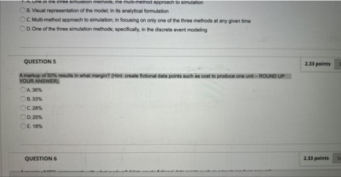 B. Visual representation of the model; in its
