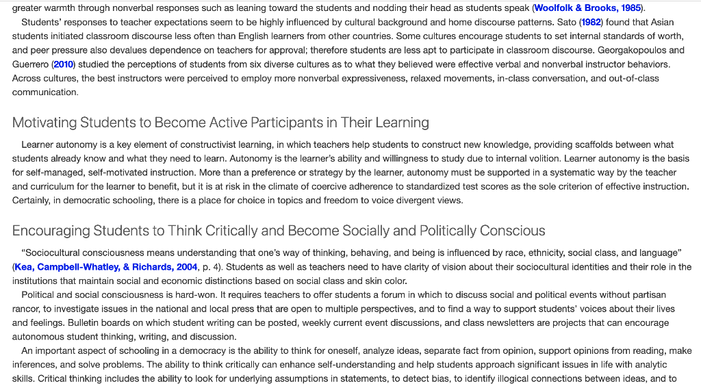 Question: C on sider all of the examples in this