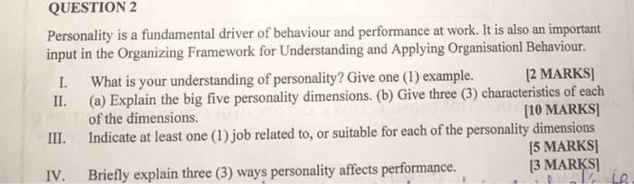 it a question on oganizational behaviour ..