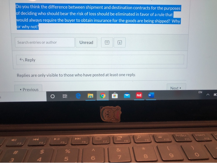 Do you think the difference between shipment and