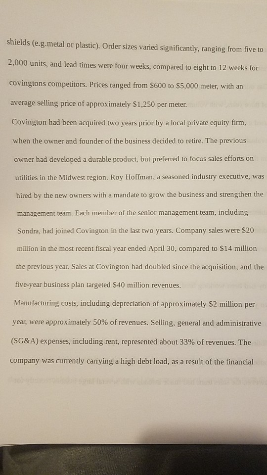 Question - As Sondra Fox, what is your analysis