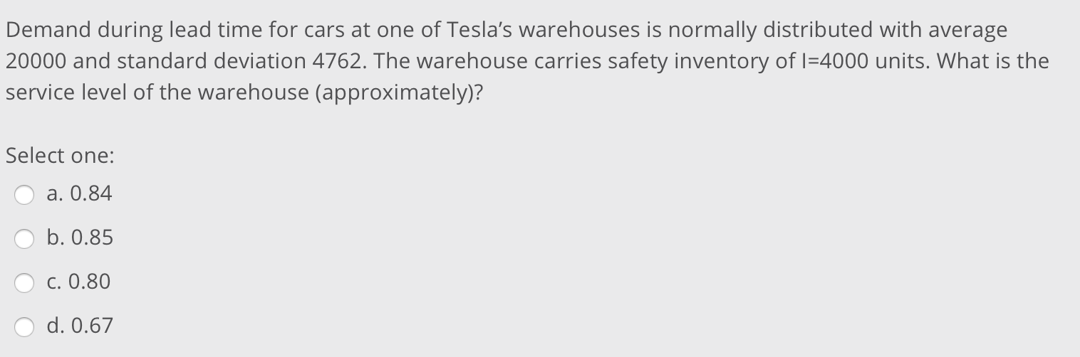 Using the right supply chain (SC) for a given