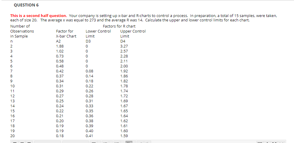 QUESTION 6 0.08 This is a second half question.